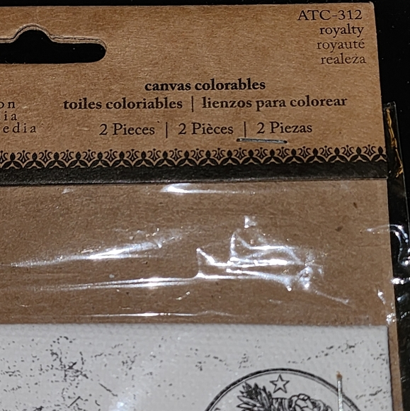 DIY Coloring Canvas Art entitled Royalty Canvas Mixed Media King Of Hearts Clubs - Picture 3 of 6